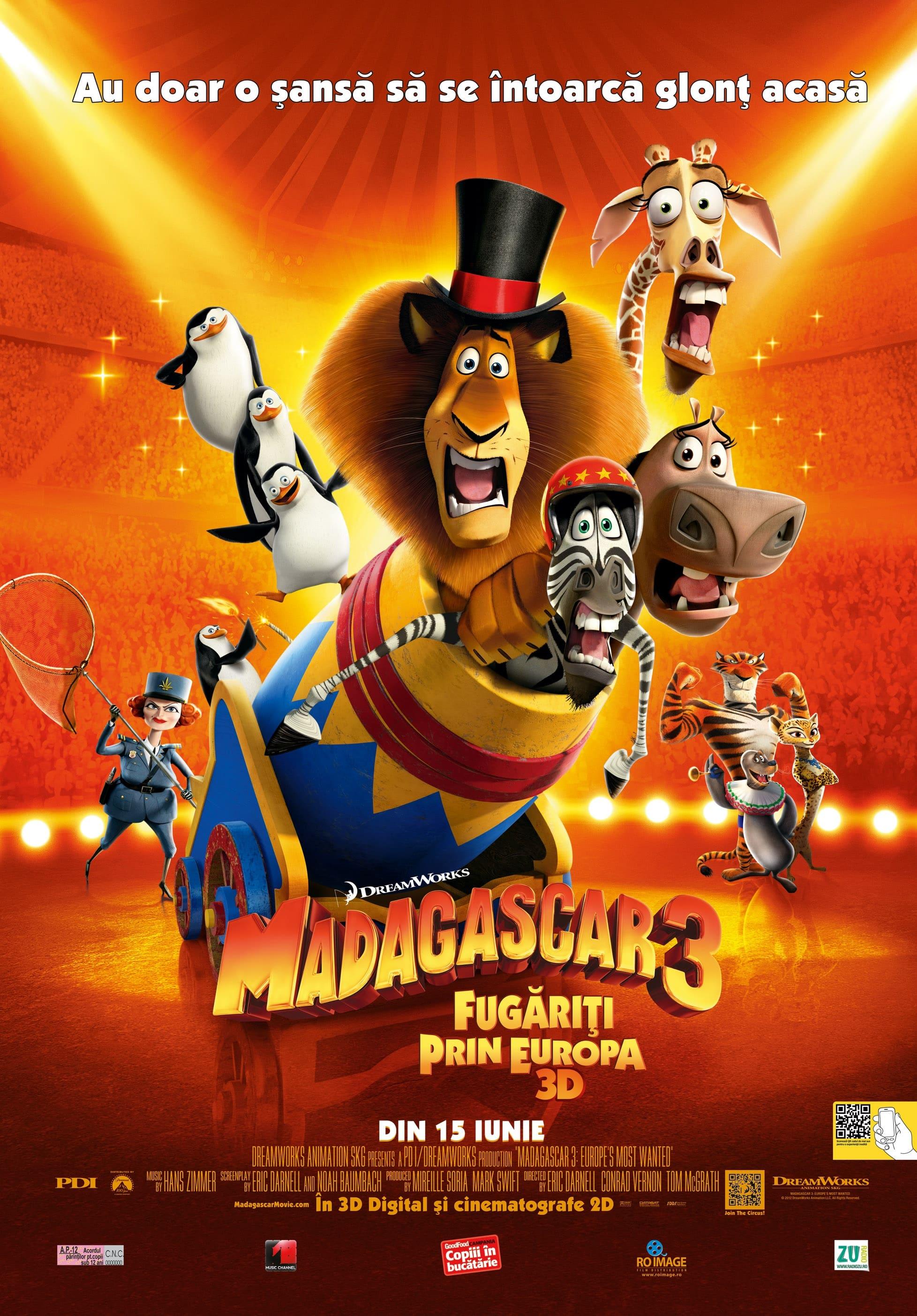 Poster of Madagascar 3: Fugăriți prin Europa